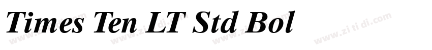 Times Ten LT Std Bol字体转换